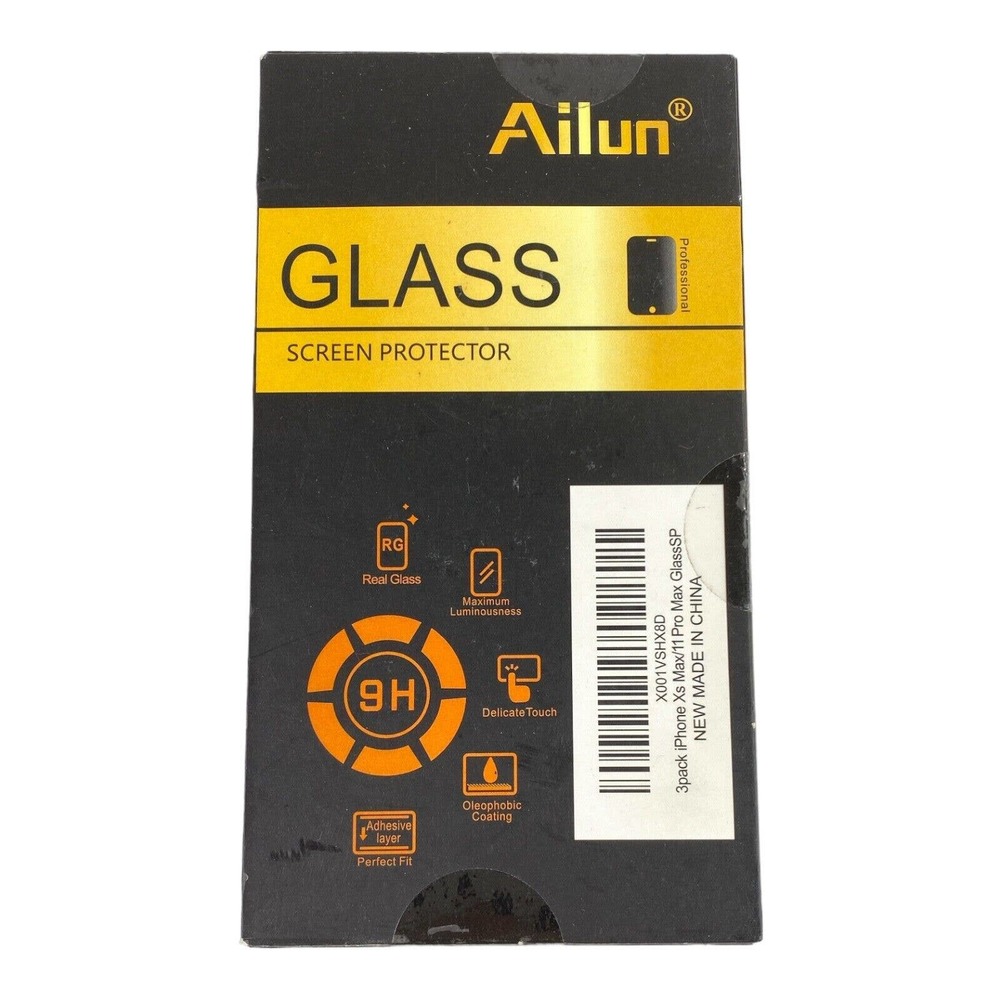 Ailun 3-Pack Glass Screen Protector NWT